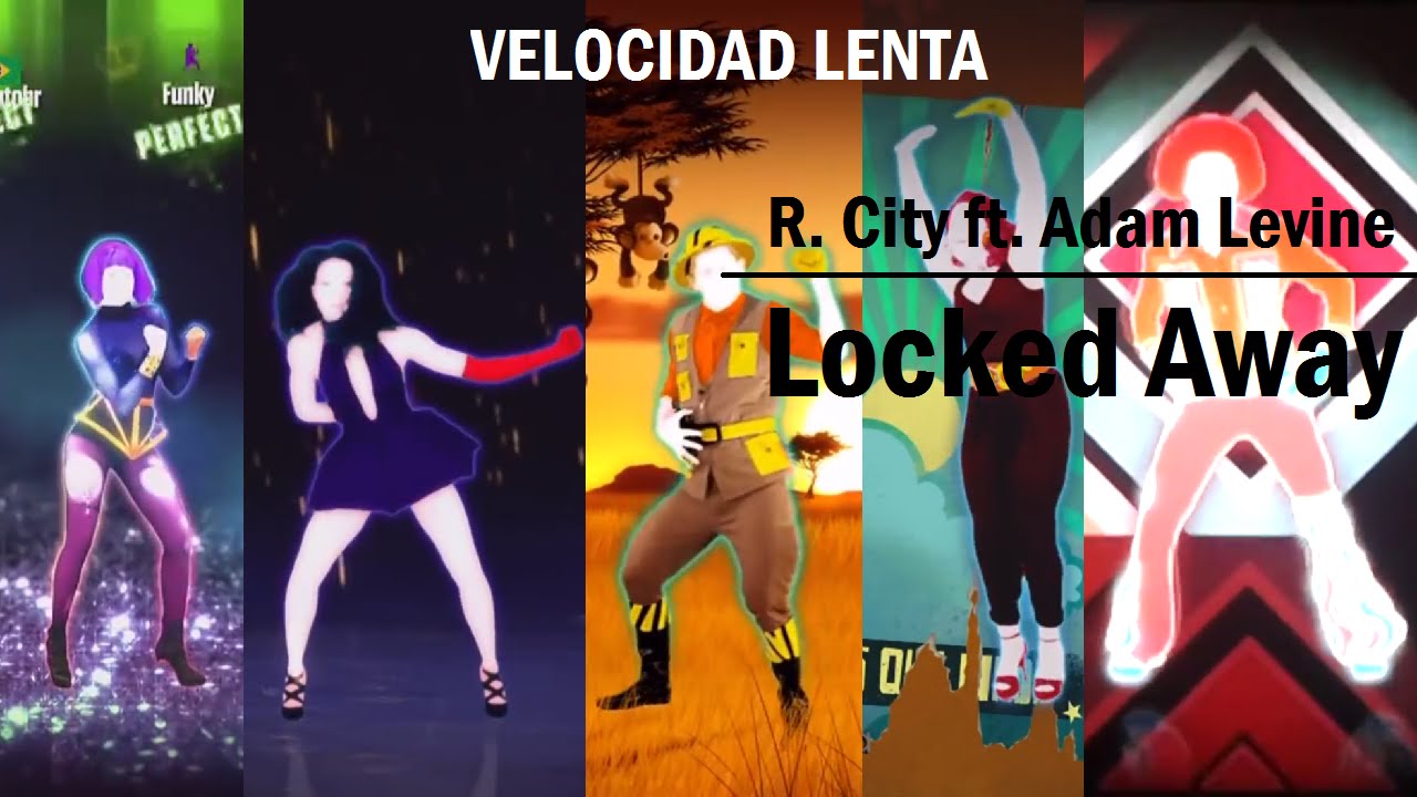 R. City - Locked Away (ft. Adam Levine) - Mashup (Velocidad lenta)