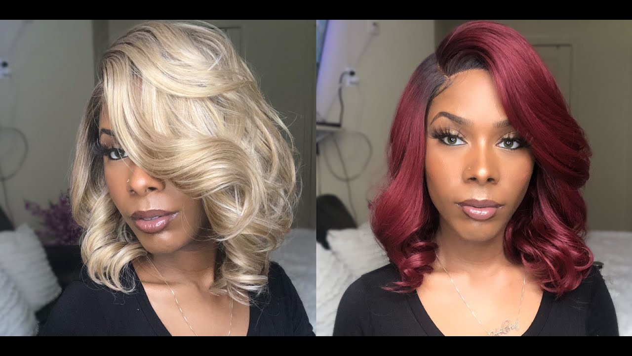 One Wig Two Colors Outre Synthetic HD Lace Front Wig - Davita ~ HAIRSOFLY