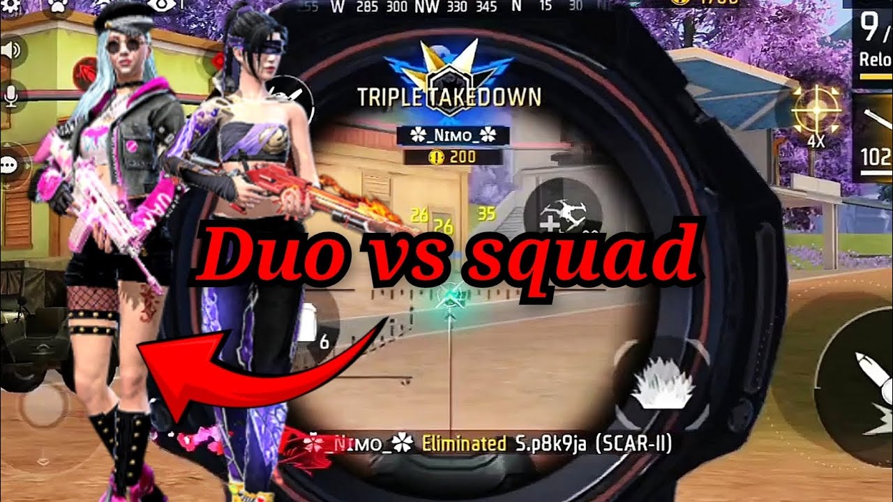 Duo vs Squad freefire with bestie 🔥