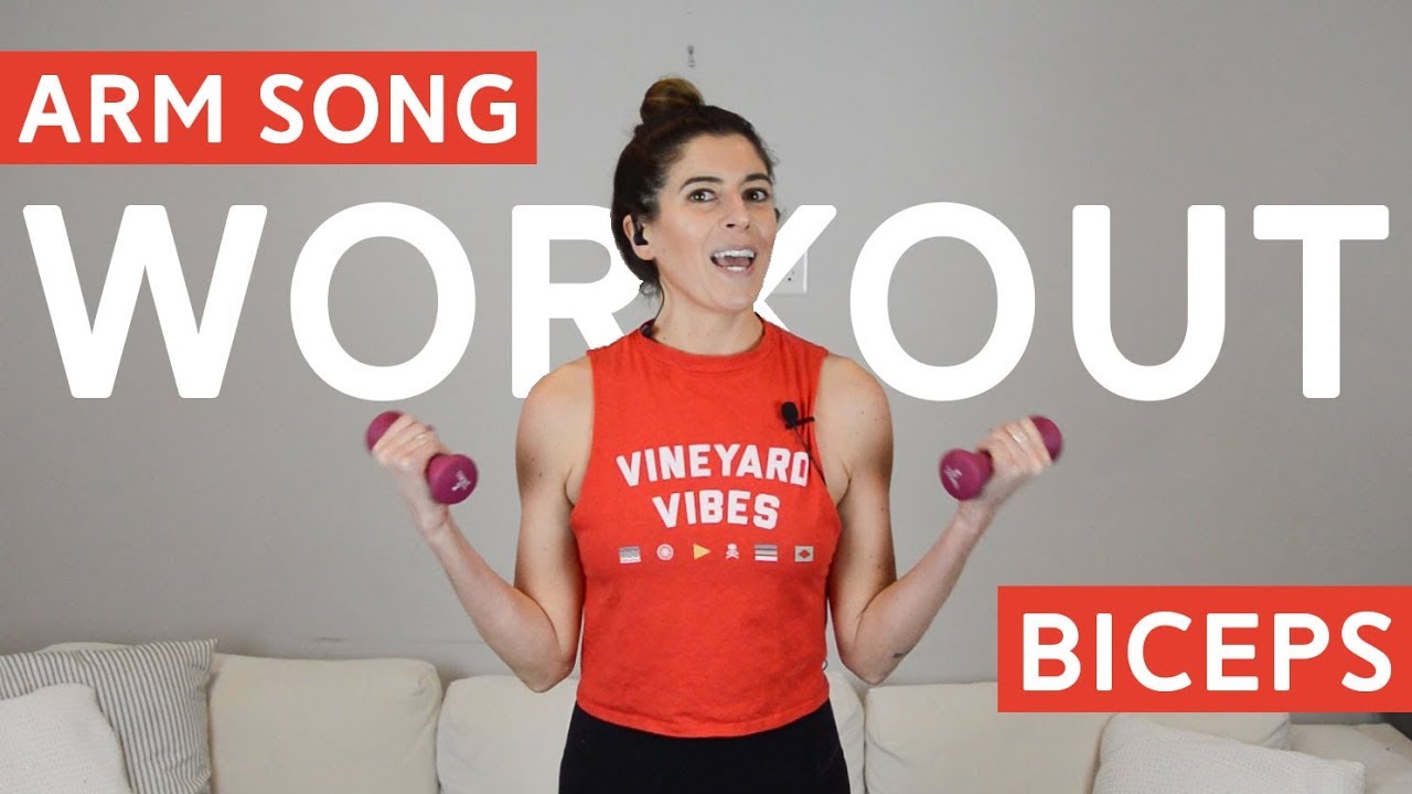 Biceps Arm Song Workout - Light Weight, High Rep to the Music