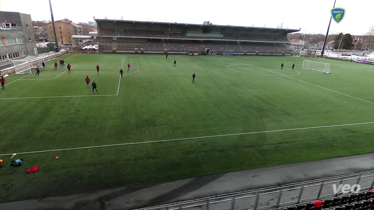 Positionsförsvar träning 210409 Umeå FC Akademi