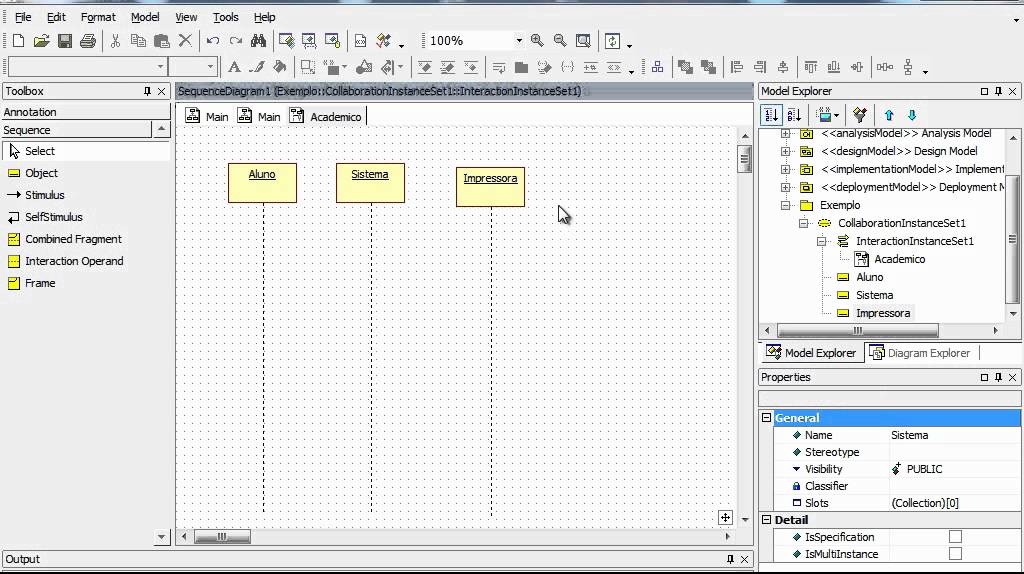 Diagrama de Sequencia - Star UML