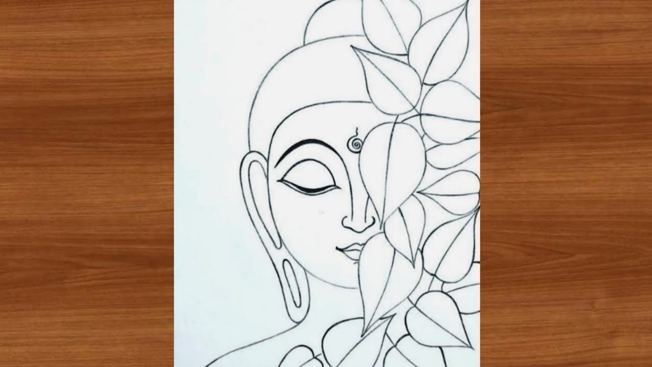 Peace in Every Line | Buddha Pencil Sketch ✨🕊️#Buddha #sketch #pencilsketch #buddhaart #drawing 