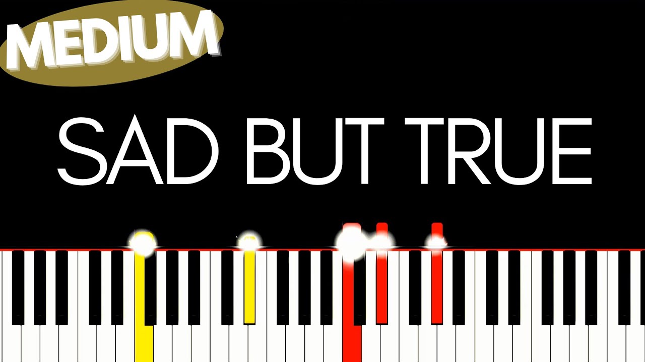Resident Evil 5 - Sad But True | Medium Piano tutorial