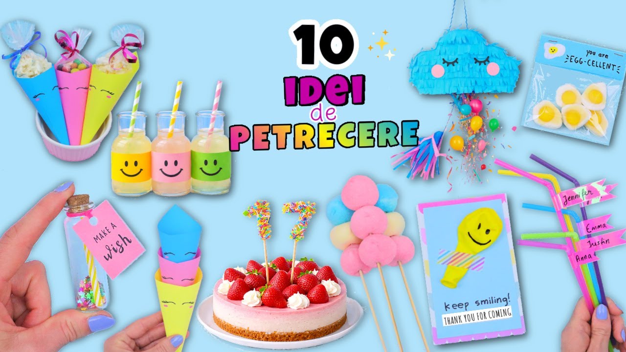 10 DIY Idei Pentru Petreceri Pe Care Le Vei Adora | Usor de Facut Acasa