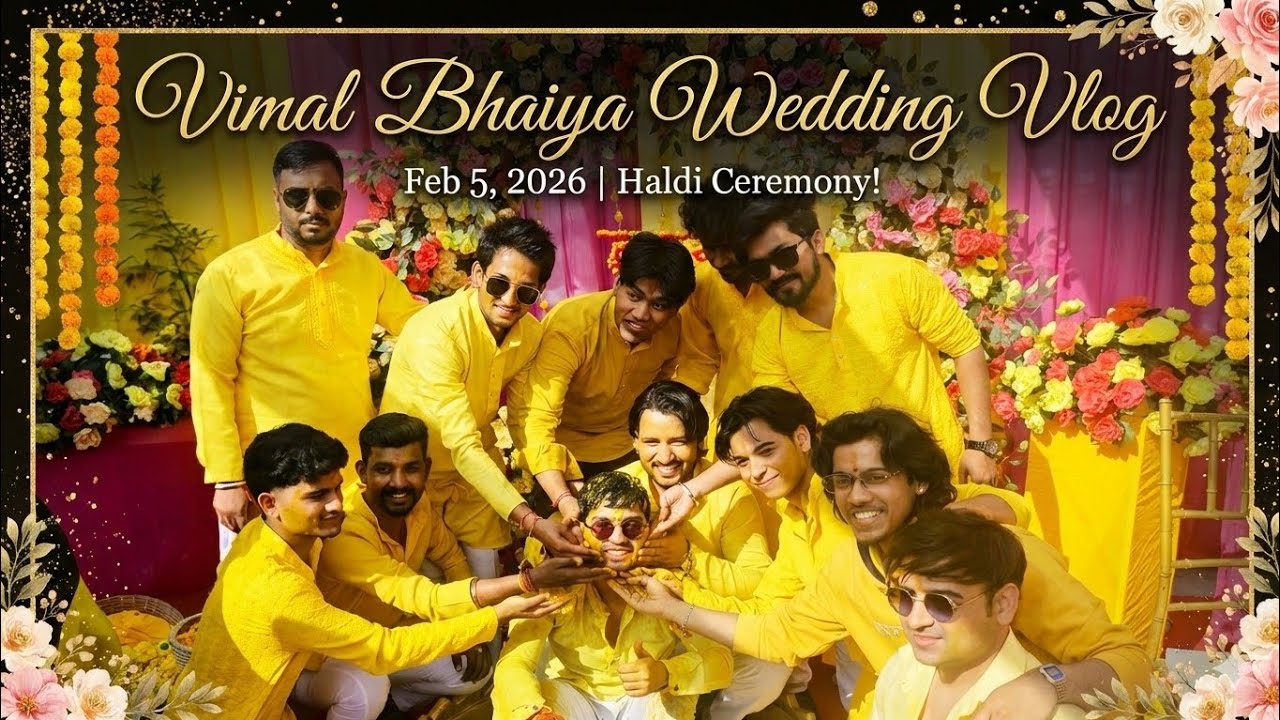 Vimal Bhaiya’s Wedding Vlog | Haldi Ceremony Chaos 💛🎉  | Pahadi Family Fun 😊✌️