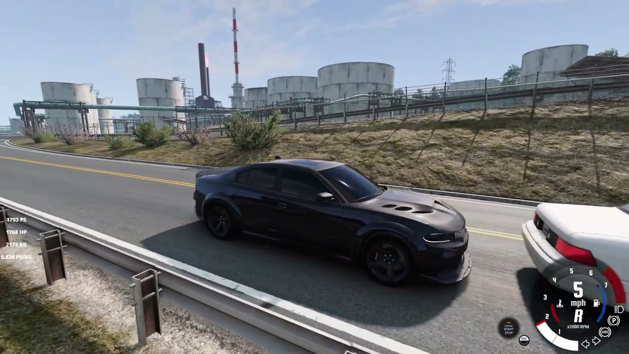BeamNG | 1700HP Dodge charger hellcat redeye cruise