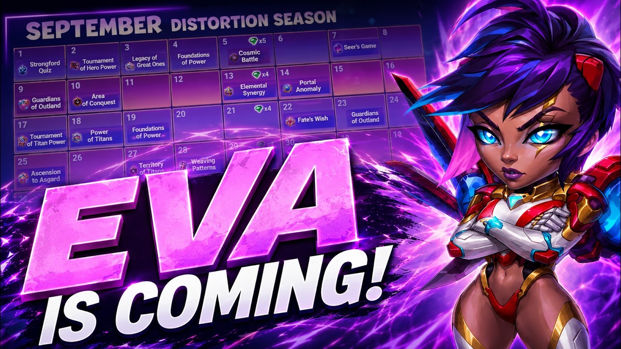 Hero Wars September Calendar! Eva Is Coming!