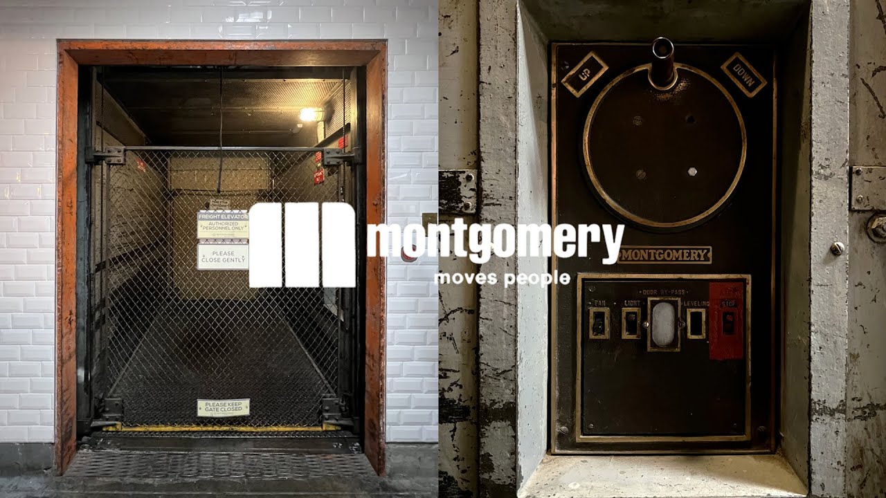 УДИВИТЕЛЬНЫЙ грузовой лифт Montgomery с ручным приводом 1930-х годов!!