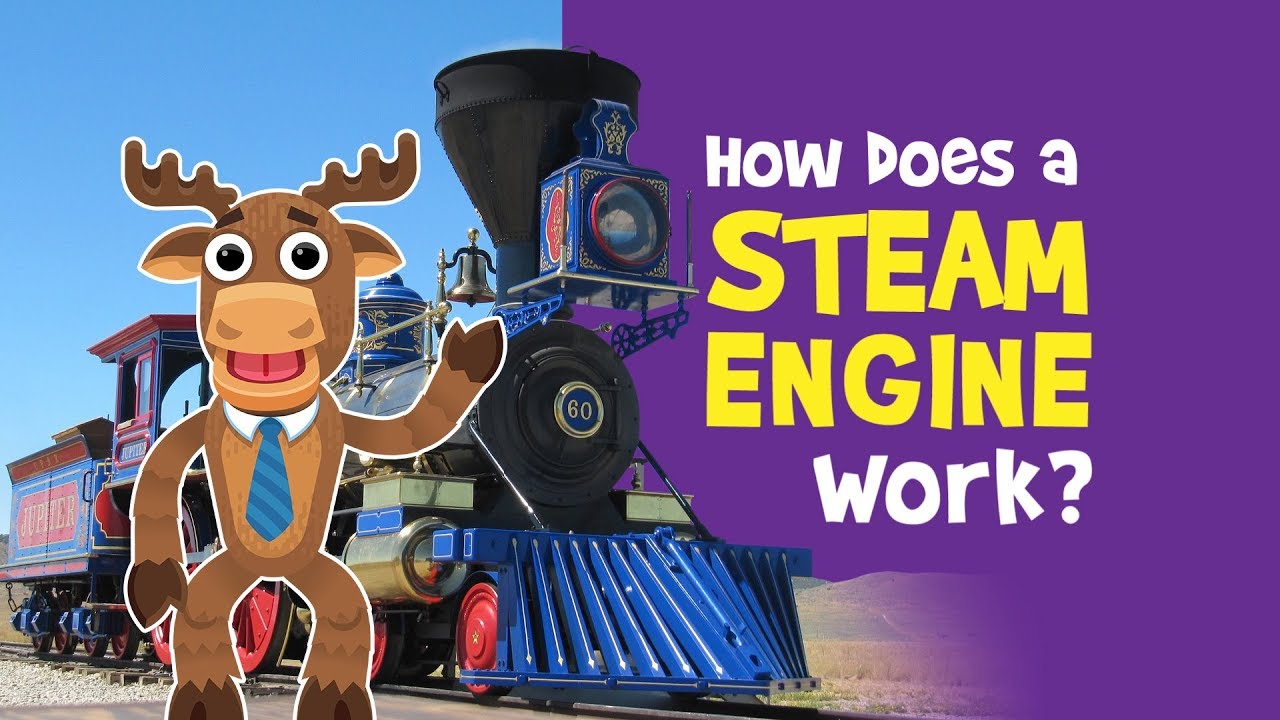 Smarty Moose &mdash; How in the World does a Steam Engine Work? Episode 1 - Locomotives - Trains for Kids