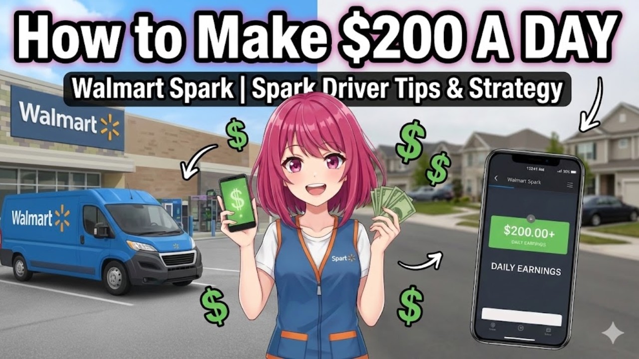 Как зарабатывать 200 долларов в день на Walmart Spark | Советы и стратегия для водителей Spark