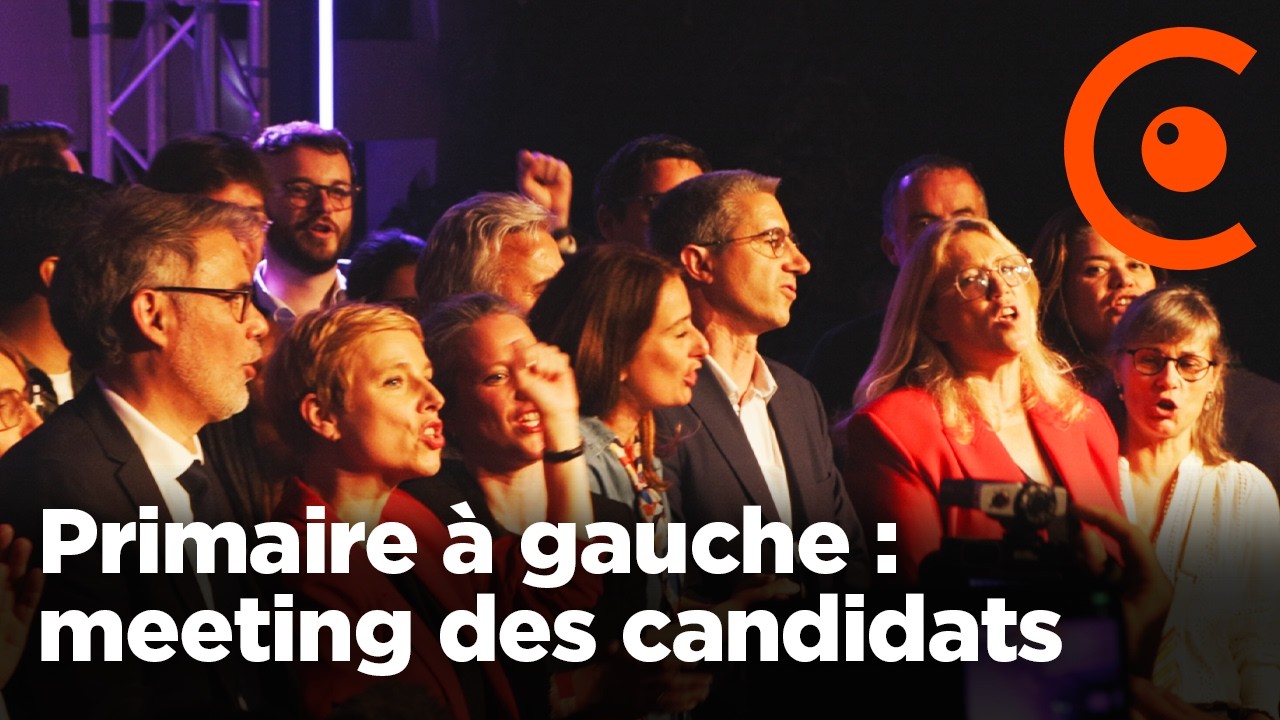Primaire &agrave; gauche : meeting des candidats et du 
