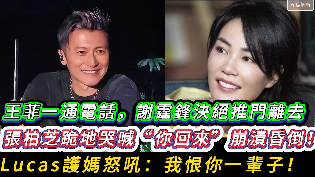 謝霆鋒飯桌接王菲電話引爭執！張柏芝情緒崩潰缺氧昏厥，Lucas淚崩護媽：這場淺水灣風暴背後，謝家男人逃不掉的宿命？