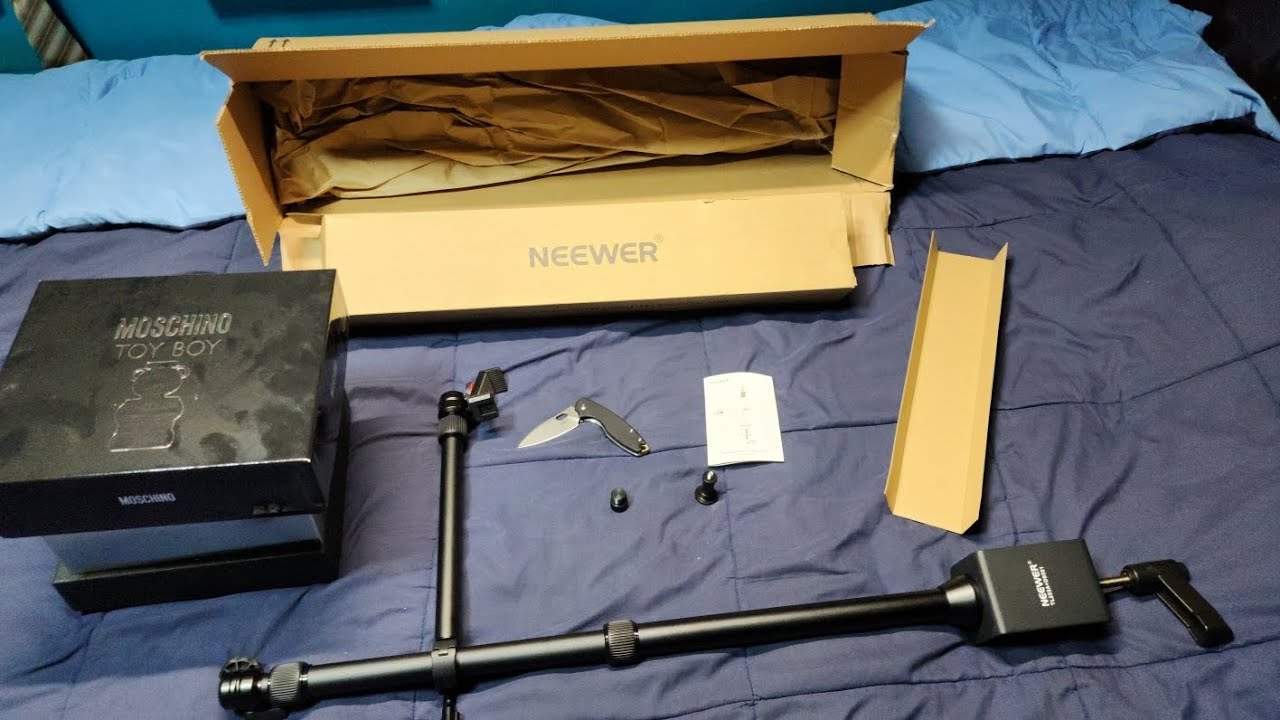 NEEWER Overhead Table Camera Mount Unboxing TL253A + DS001