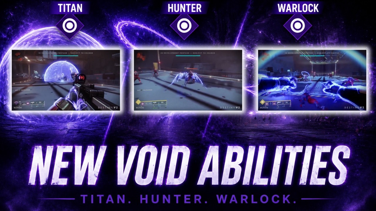 Destiny 2: NEW Void ABILITIES For Hunter Titan and Warlock!