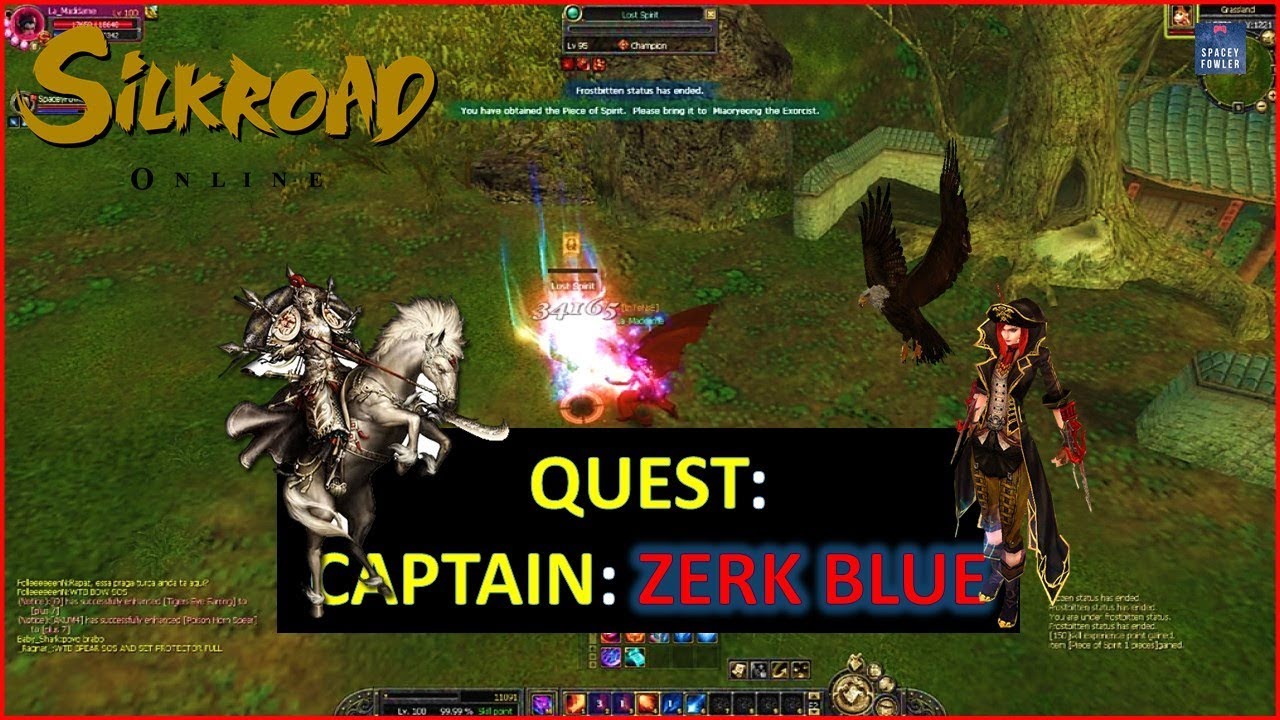 SRILKROAD ONLINE QUEST: CAPTAIN ZERK BLUE  Server: SROBrasil 3.0