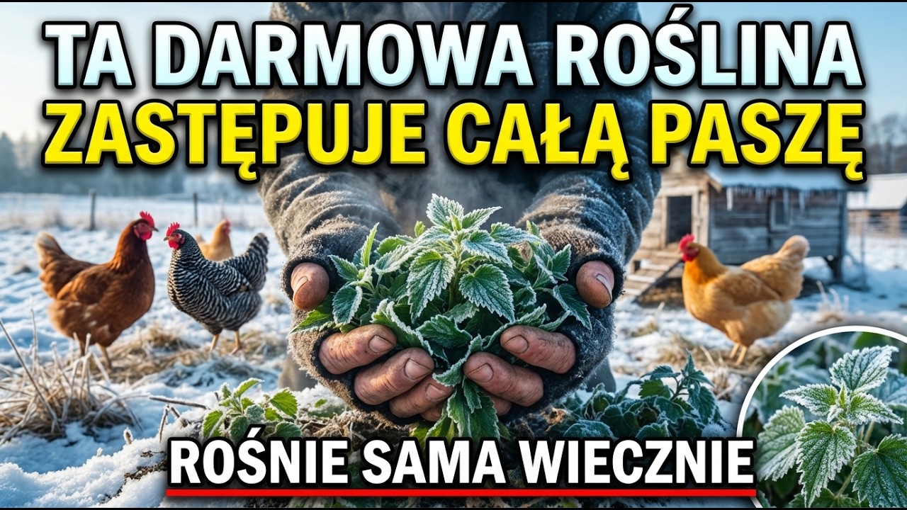 Ta darmowa roślina zastępuje całą paszę dla kur. Rośnie sama wiecznie. Dlaczego jest ukrywana?