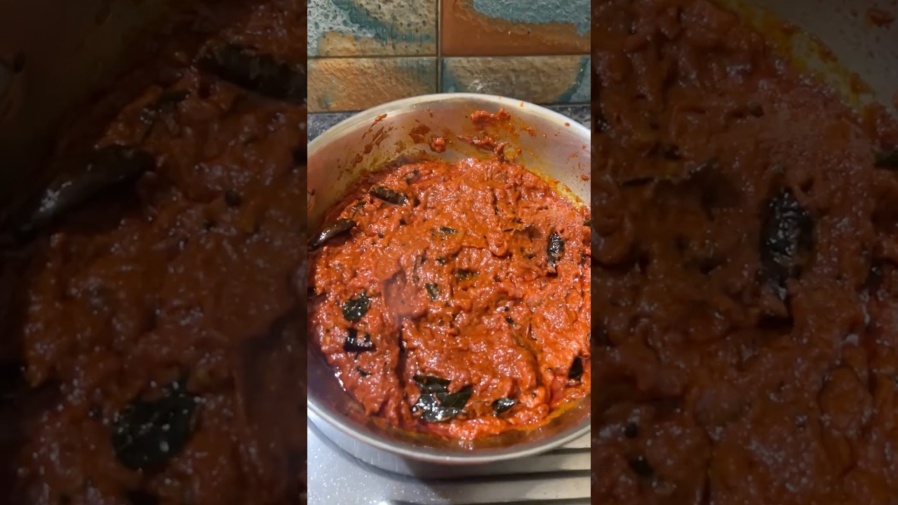 టమాటా పచ్చడి🤤🤤|| Tomato Pickle😋||#tomato #pachadi #pickle #eating #food #foodie #telugu #shorts