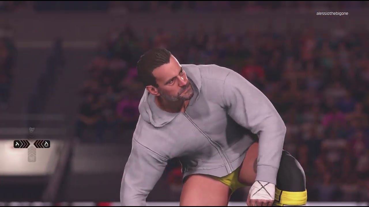 WWE 2K26 SHOWCASE CM punk vs Seth rollins vs  Roman reigns prima notte di wrestlemania 41