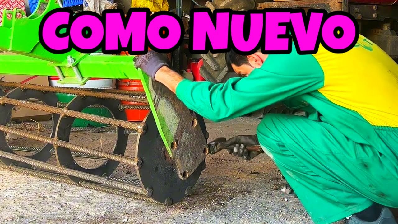 El truco para dejar el rodillo del cultivador como nuevo 🔧 | Escudero + Massey Ferguson 3690