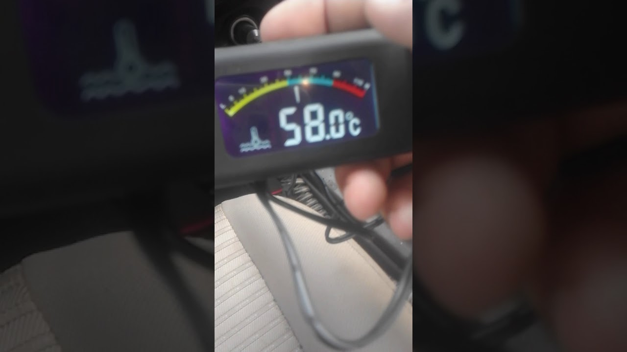 تركيب امبير (ساعة حرارة ) خارجي لقياس حرارة المحرك