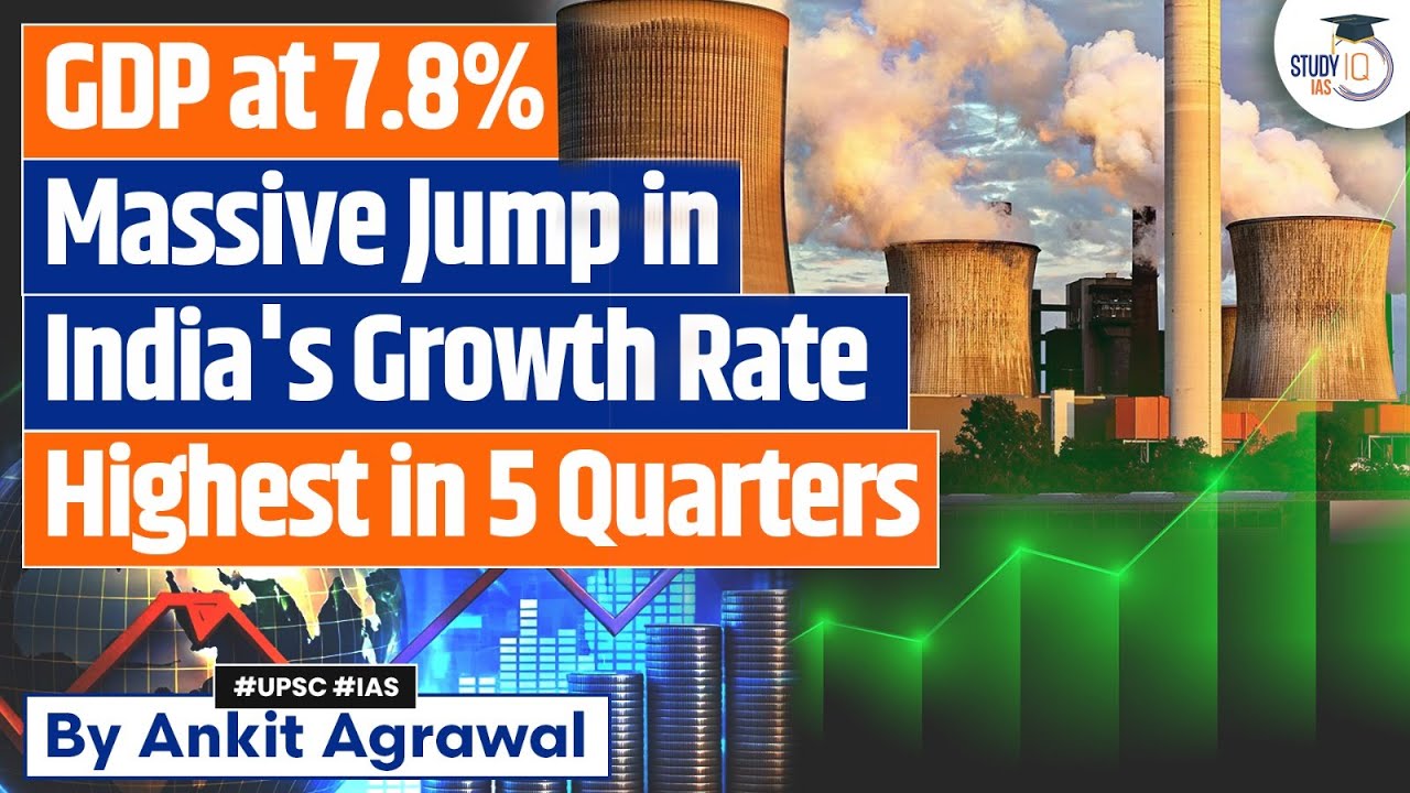 Big Surprise: India's Q1 FY26 GDP grows 7.8%, beats estimates | Ankit Agrawal Study IQ