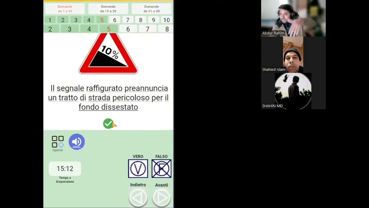 Capitolo (1. quiz practice 