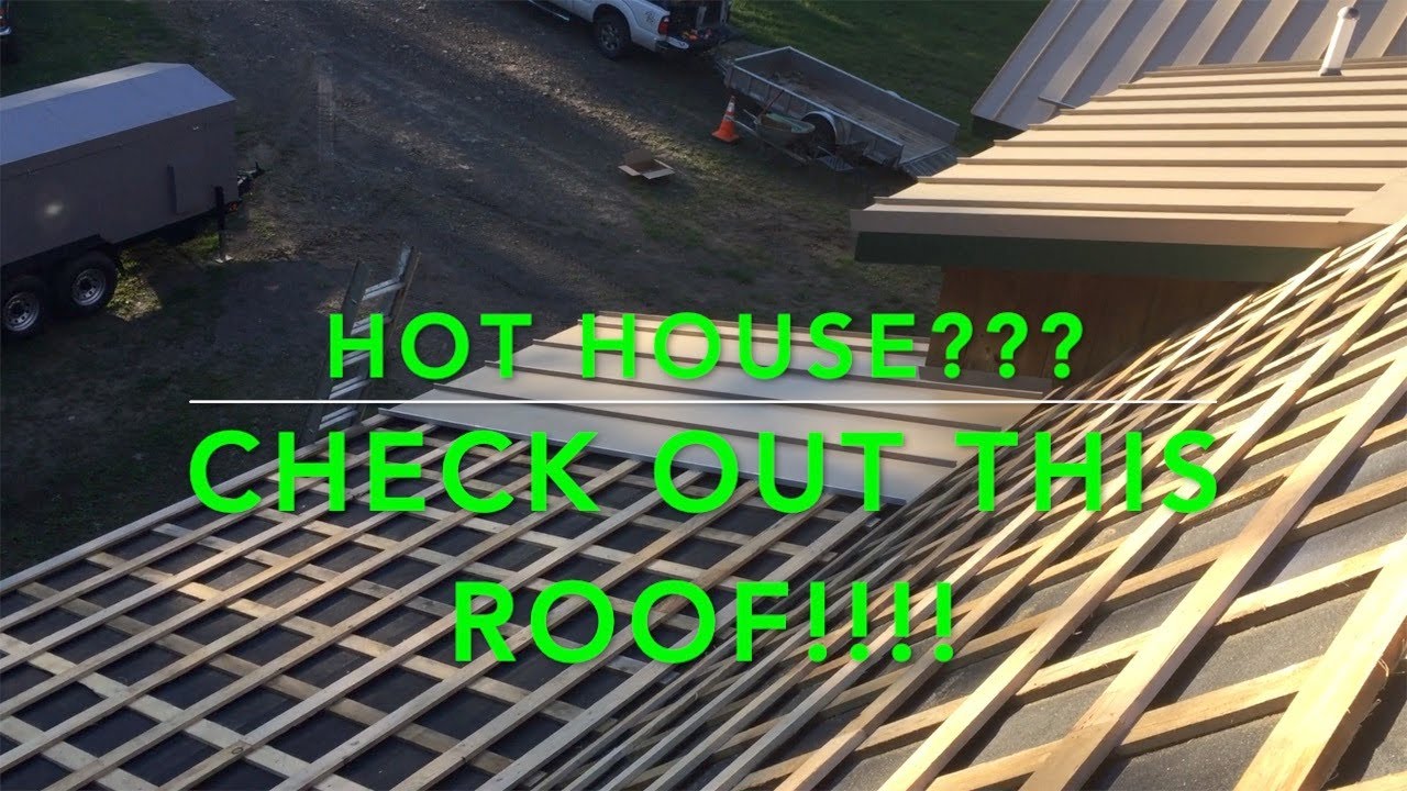 Proper ventilation for all metal roofs.