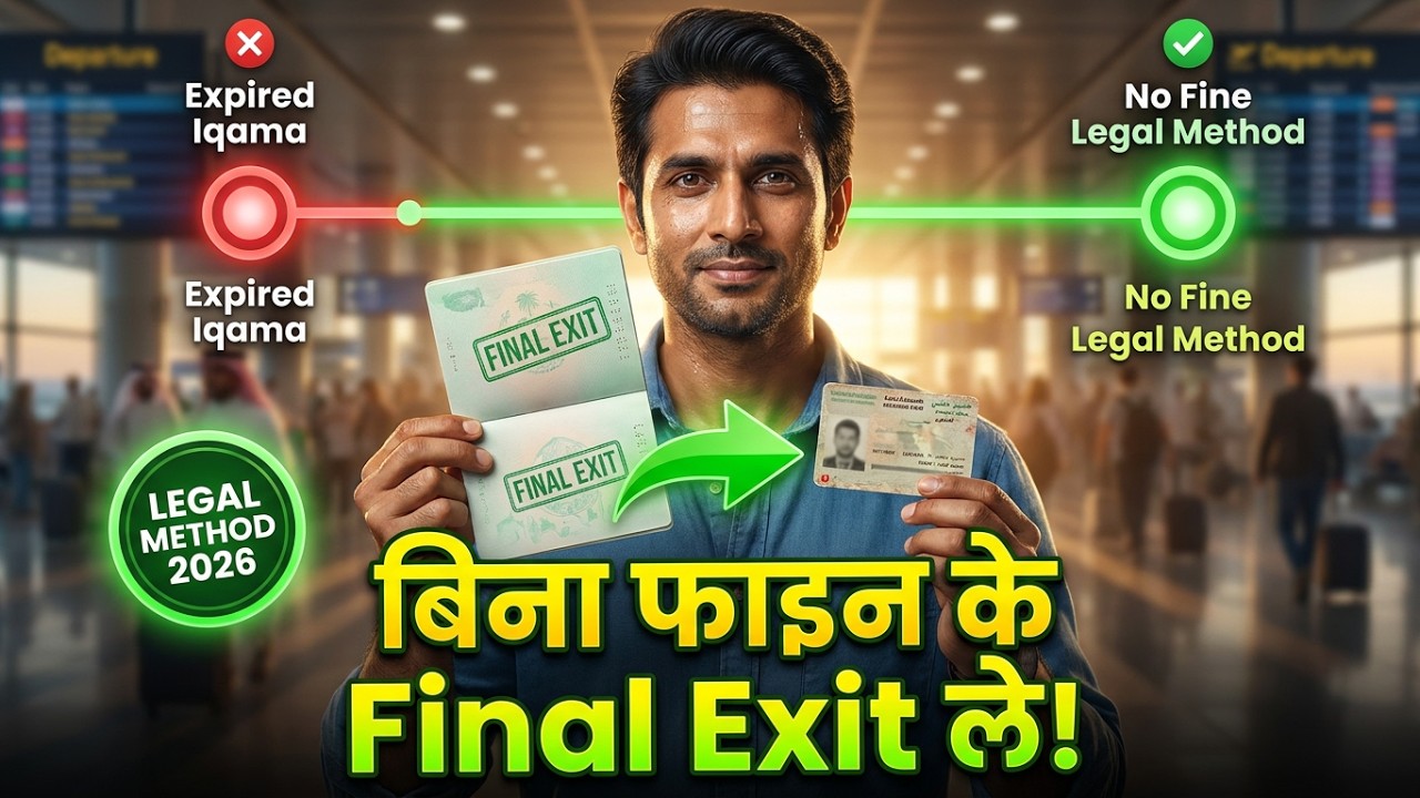 Expired Iqama Final Exit Guide 2026: No Fine Legal Method (Saudi Arabia)
