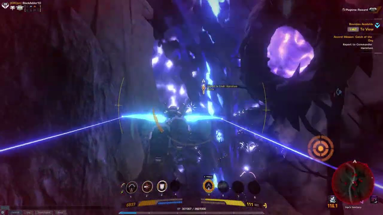 Firefall - Melding Tornado event. (Mammoth and Dragonfly battleframe)