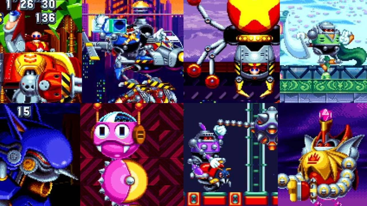 Sonic Mania Plus - All Bosses