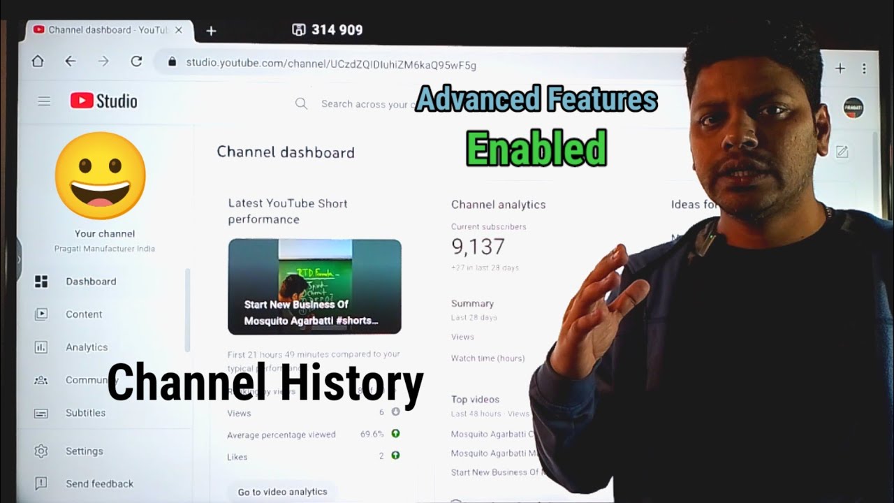 How To Enable Advanced Features By Channel History | Get Advanced Features Without Any Verification