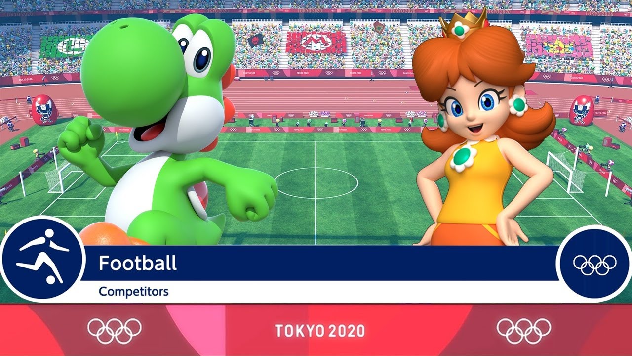 Mario & Sonic at the Tokyo 2020 Olympic Games - Yoshi/Mario Vs. Daisy/Luigi