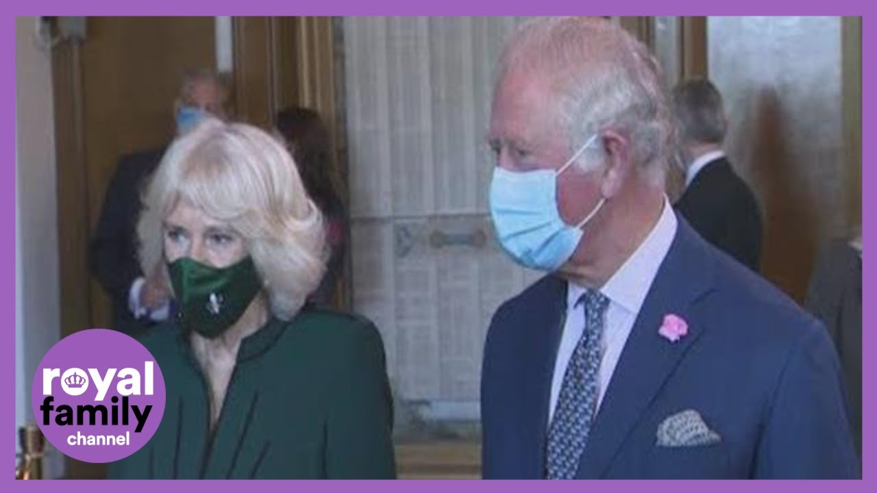 Prince Charles and Camilla Discuss the Centenary of Northern Ireland at Belfast City Hall