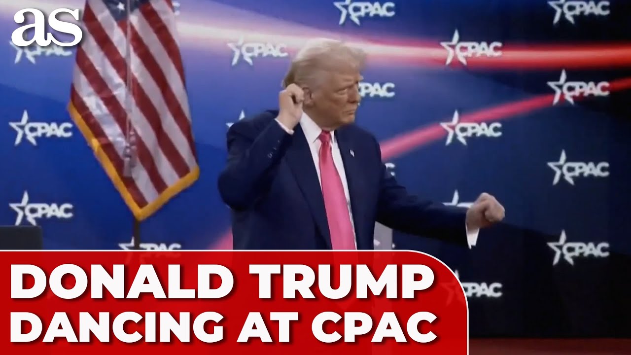 DONALD TRUMP breaks into YMCA DANCE at CPAC