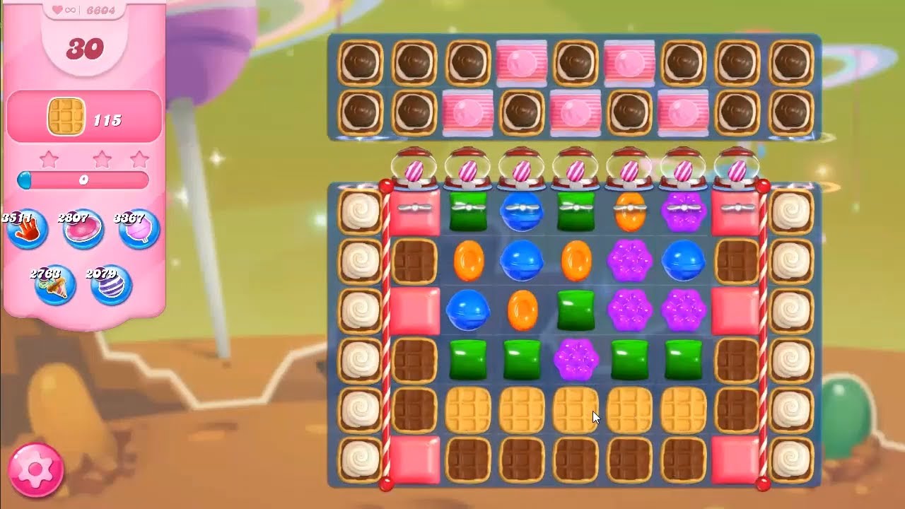 Candy Crush Saga LEVEL 6604 NO BOOSTERS