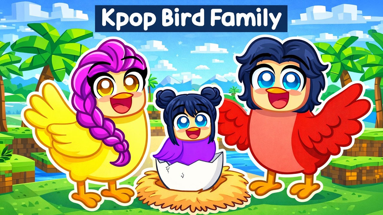 Rumi and Jinu Start a KPOP BIRD FAMILY in Roblox! (KPOP DEMON HUNTERS)