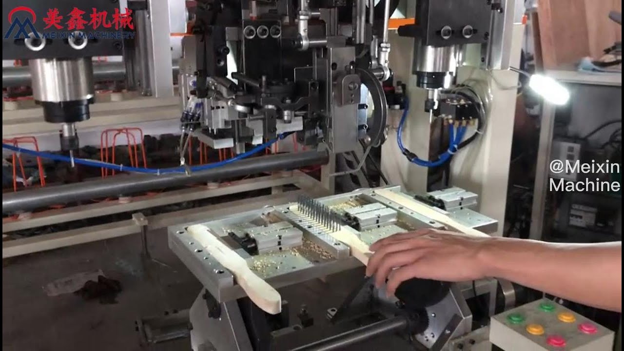 3Axis Steel Wire Brush Making Machine Steel Wire No Need Cutting