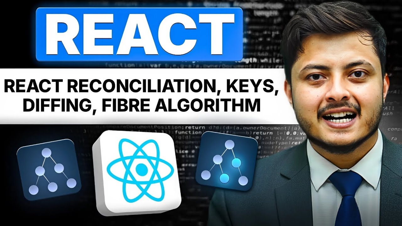 How React works under the Hood | React reconciliation, fibre , diffing , key| ReactJS Full Course #6