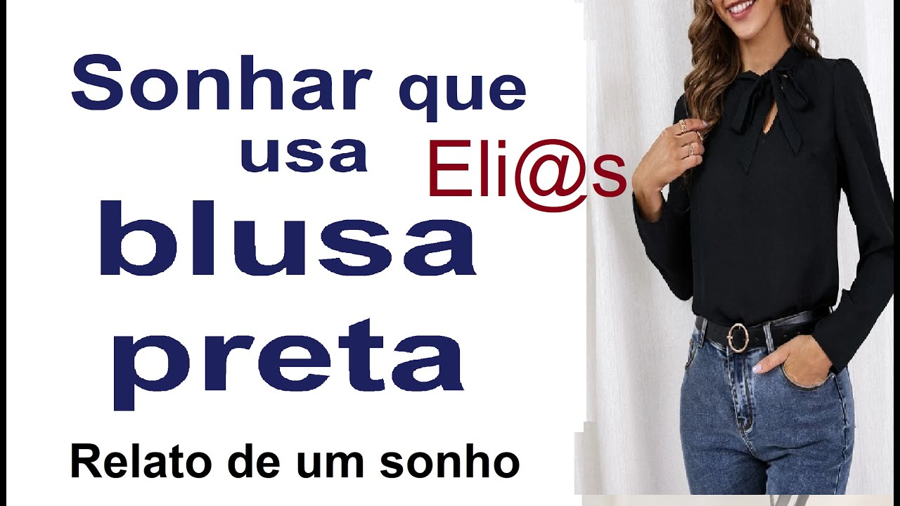 SONHAR QUE USA BLUSA PRETA