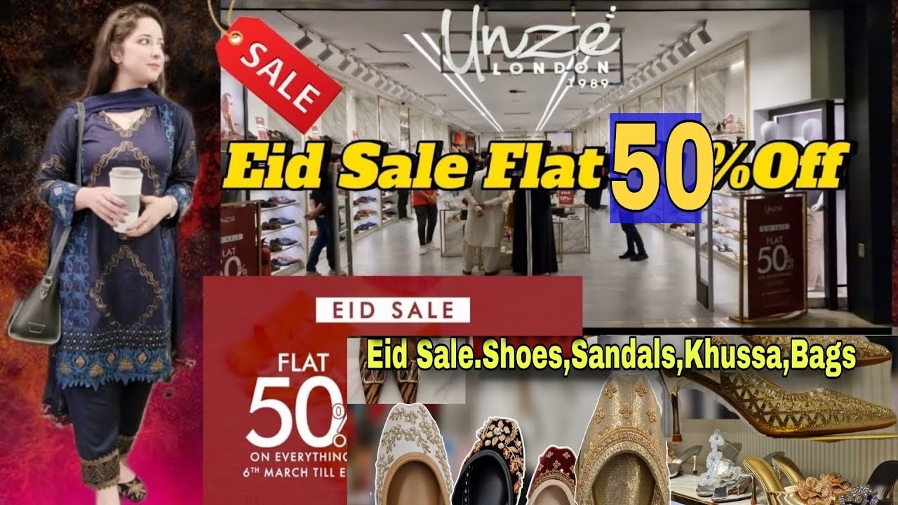 Unze London Eid Sale || Flat 50% Off | Casual & Fancy | Heels | Khussa | Shoes | Bags | Eid Sale | 