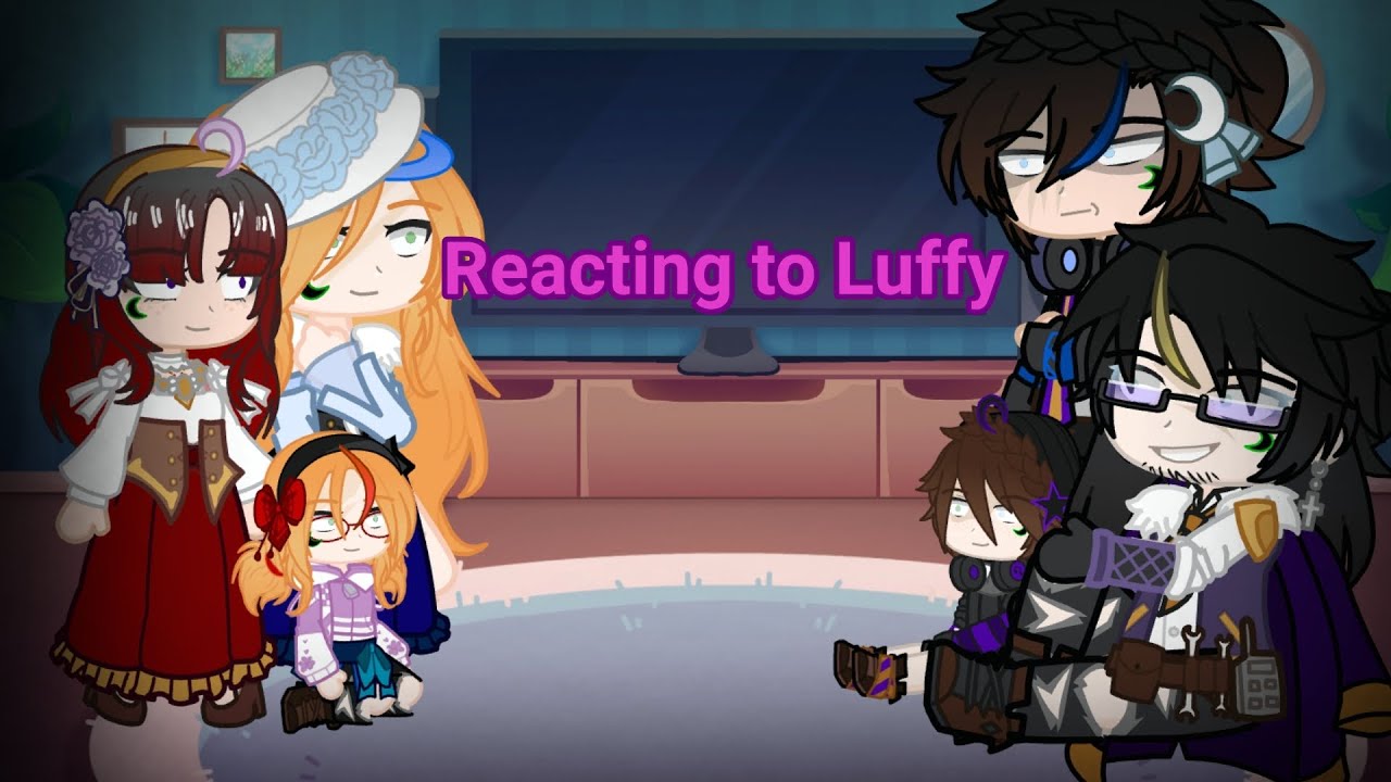Aftons & Rosalyn react to Luffy | secret Afton AU