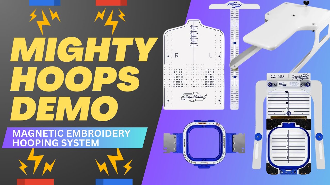 Mighty Hoops Embroidery Hoop Demo | Stitch Nation LIVE with Blaine Austin