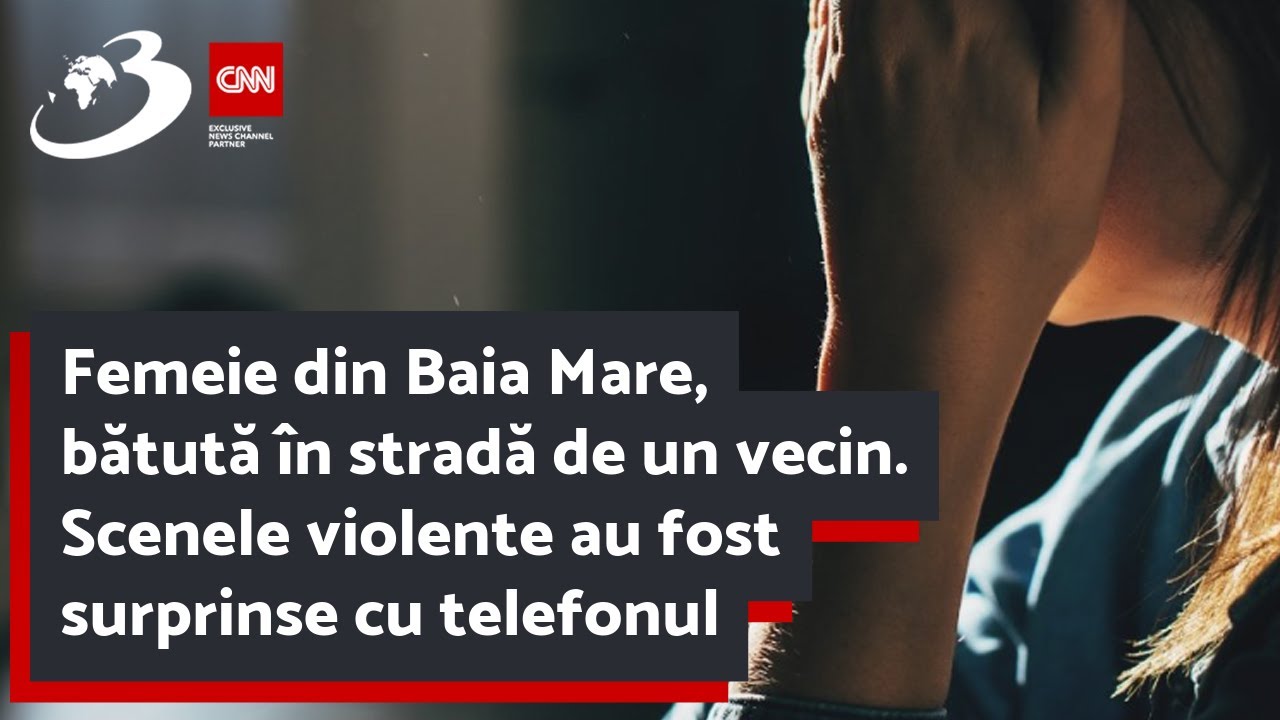 Femeie din Baia Mare, bătută în stradă de un vecin. Scenele violente au fost surprinse cu telefonul