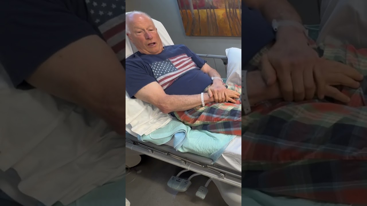 Here's Jeff right after his NanoKnee procedure and him at his three day mark!