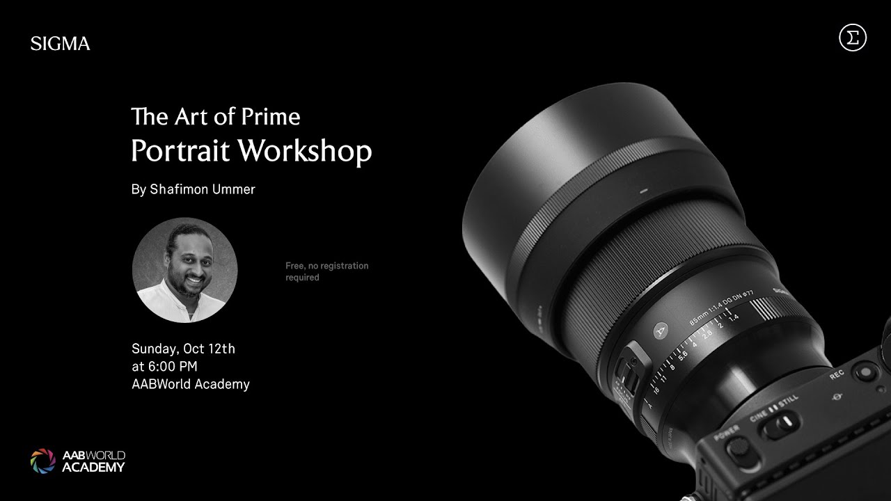 The Art of Prime: Portrait Workshop by Shafimon