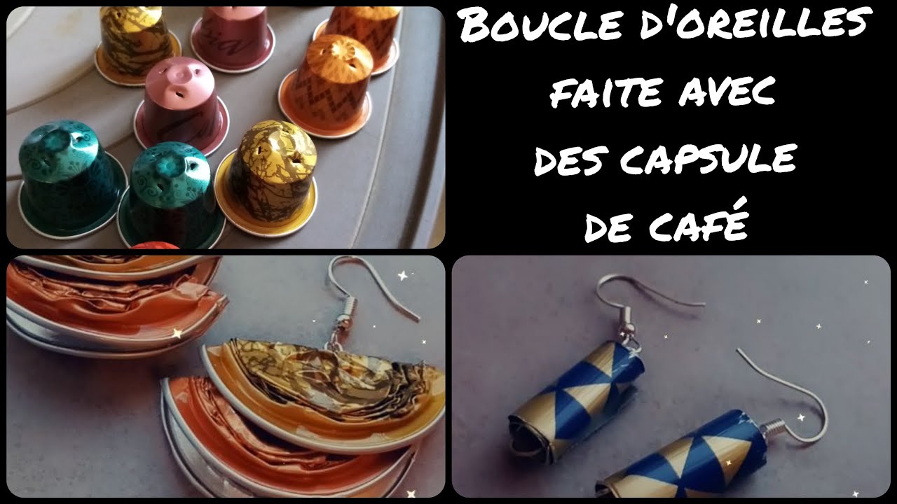 Comment recycler les capsules de café en boucle d'oreilles et réutiliser le marc de café facilement