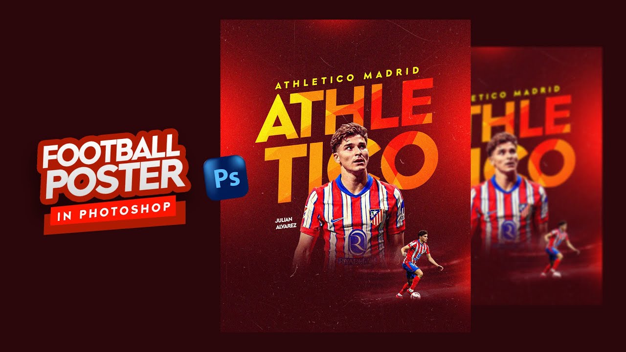 Создайте потрясающий футбольный постер в Photoshop | ХУЛИАН АЛЬВАРЕС