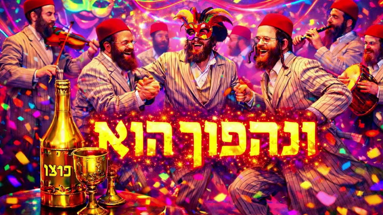 ניגון וְנַהֲפוֹךְ הוּא🤠מנגינה ירושלמית עתיקה #purim #פורים #ירושלים #שמח #techno ניגון #חבד אֵימָתַי