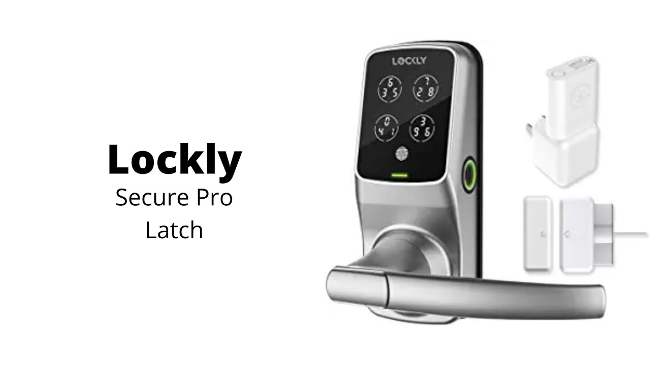 Lockly | Secure Pro Latch -  Wi-Fi Smart Lock, Fingerprint Door Lock, Digital Keypad